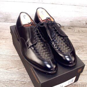 *NIB* $395 Allen Edmonds HERSEY Woven Derby 12 D Black * add $15 AE Cedar Trees